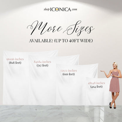 Custom Little Man Backdrop, Bowties, Christening, Birthday (Printed or Digital File)