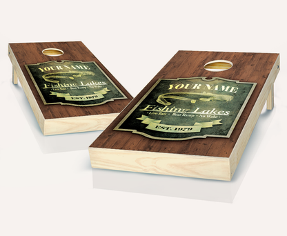 Customized Fishing Cornhole Set