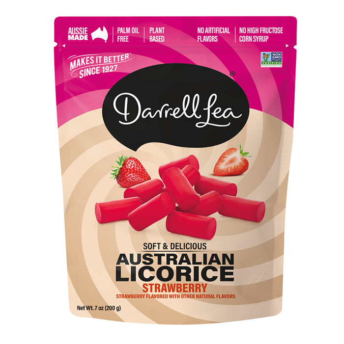 Darrell Lea Strawberry Licorice Candy - 8 Count