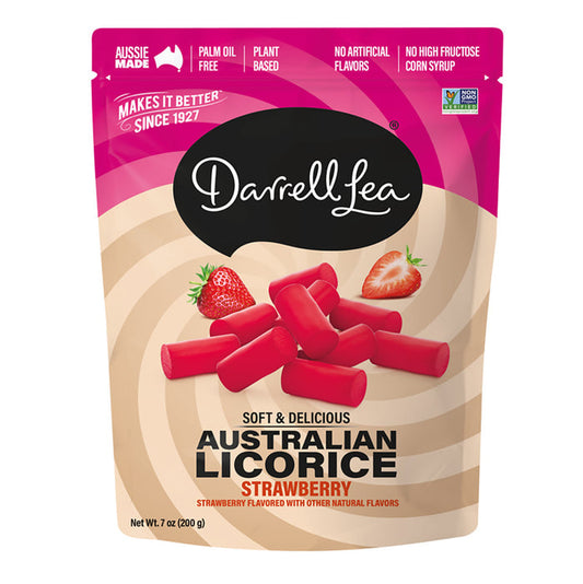Darrell Lea Strawberry Licorice Candy - 8 Count