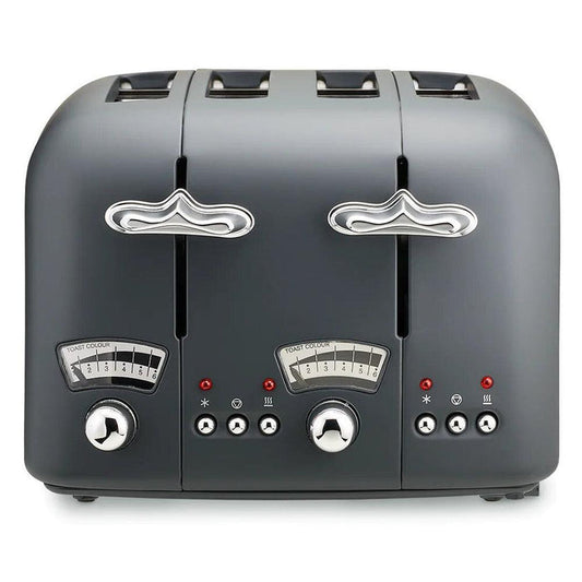 DeLonghi Argento Silva 1800W 4 Slice Toaster - Grey | CT04.GY (7105842872508)