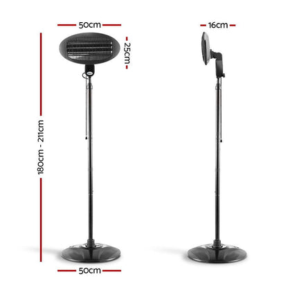 Devanti Electric Patio Heater 2000W -Home Living Store - -