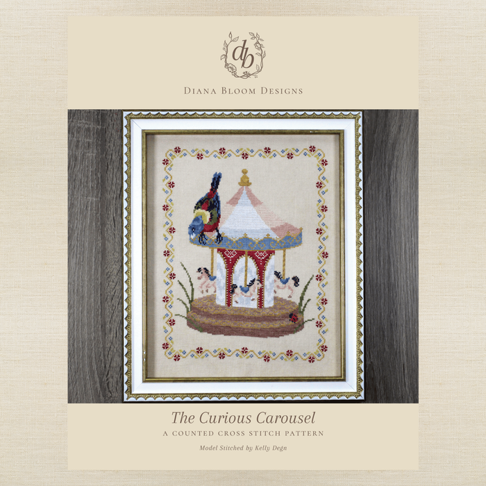 Diana Bloom Designs - The Curious Carousel - Chart IH and/or Roxy Floss