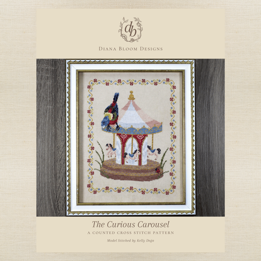 Diana Bloom Designs - The Curious Carousel - Chart IH and/or Roxy Floss