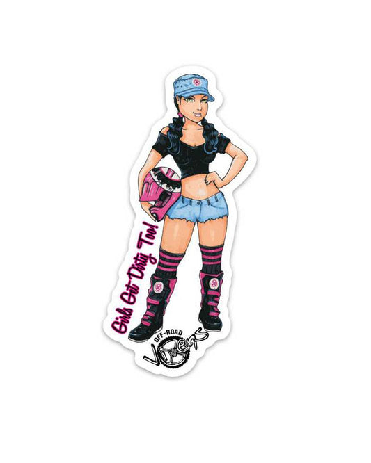 Dirt Girl Printed Decal