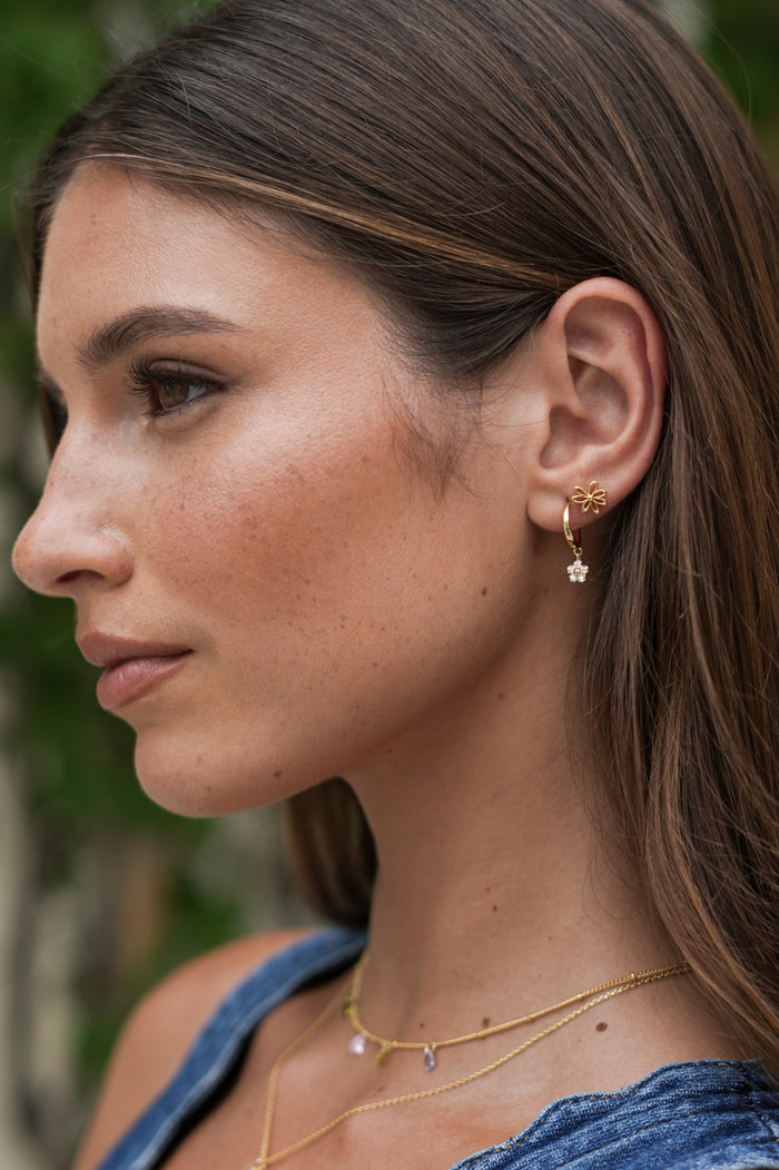 Doodle Flower Stud Earrings