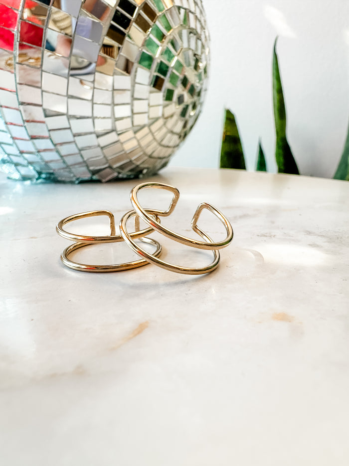 Double Cuff Stacking Ring