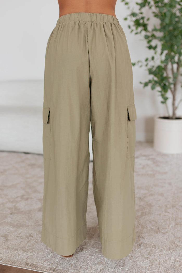 Dovie Cargo Pants - Dusty Olive