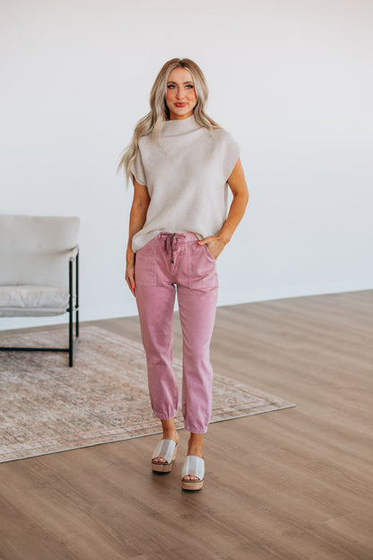 Drea Mica Joggers - Blush