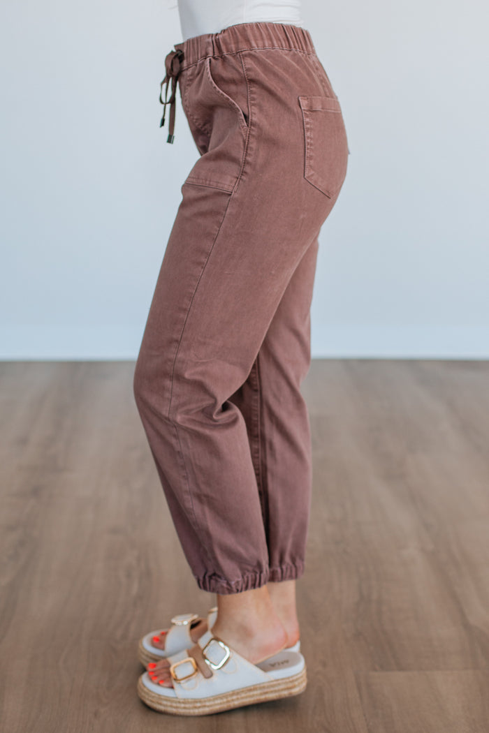 Drea Mica Joggers - Cocoa