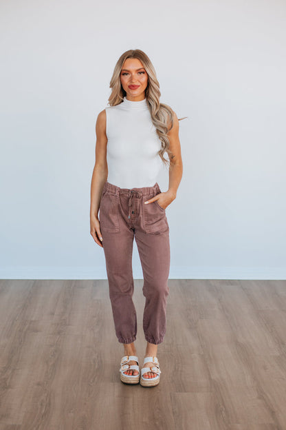 Drea Mica Joggers - Cocoa
