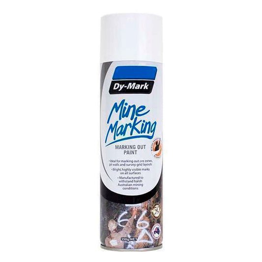 Dy-Mark Mine Marking Paint Horizontal White 350g