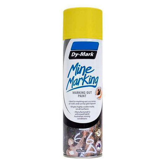 Dy-Mark Mine Marking Paint Horizontal Yellow 350g