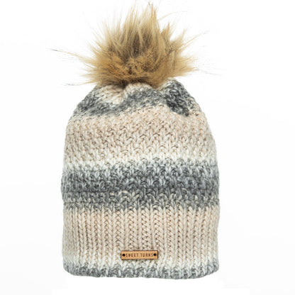Early Rise Beanie in White - Sweet Turns
