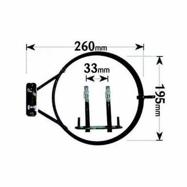 Element BELLING Cooker Fan Oven 2200 Watt ELE9419 | 14-HY-53