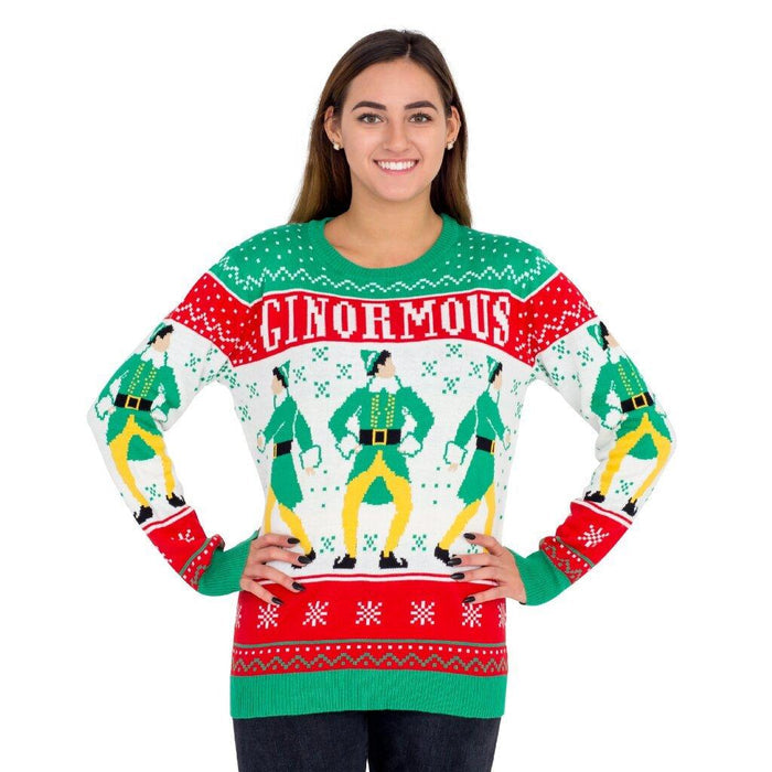 Elf Ginormous Ugly Christmas Sweater-tvso
