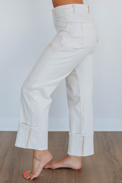 Erin Risen Jeans - Cream