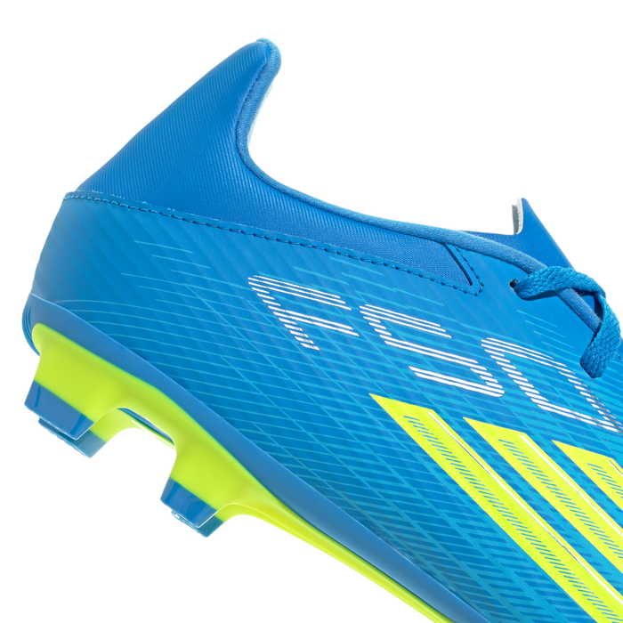 adidas F50 CLUB Firm Ground / Multi Ground Soccer Cleats | Lucid Ray Blue / Team Solar Yellow 2 / Lucid Aquamarine | Men's