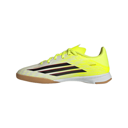 adidas F50 LEAGUE Indoor Soccer Shoes | Team Solar Yellow 2 / Core Black / Lucid Red | Kid's