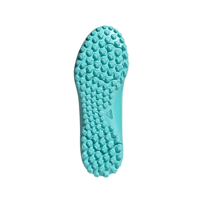 adidas F50 MESSI CLUB Turf Football Shoes | Cloud White / Lucid Pink / Flash Aqua | Kid's