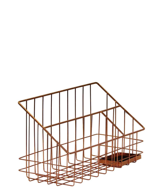 Fine Living Divided Desk Rack – Rose Gold