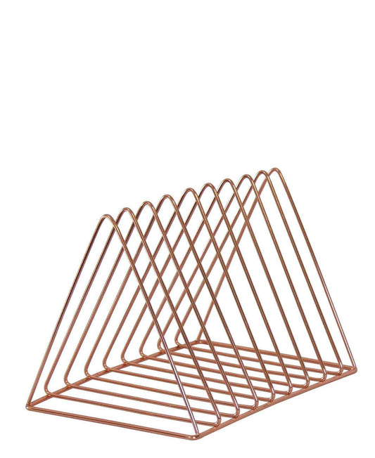 Fine Living Trigon Wire Book Holder - Rose Gold