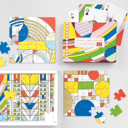 Frank Lloyd Wright Playing Card Set Playing Cards Galison