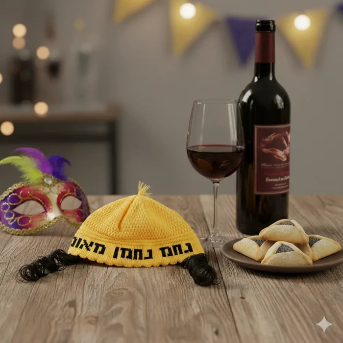 Frik Kippah With Peyot "Nachman" 24 Cm - Mitzvahland.com