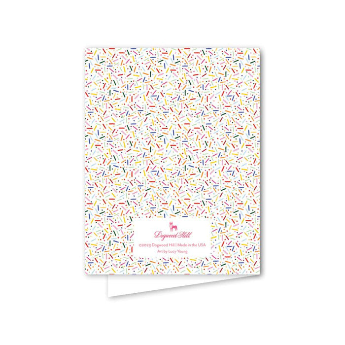 Funfetti Pink Cake Greeting Card - The Preppy Bunny