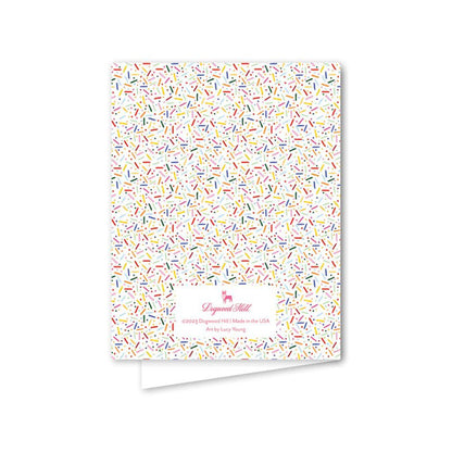 Funfetti Pink Cake Greeting Card - The Preppy Bunny