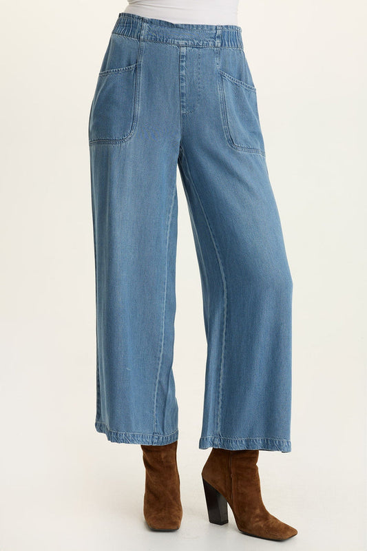 Wearables Gaia Soft Denim Wide-Leg Pant