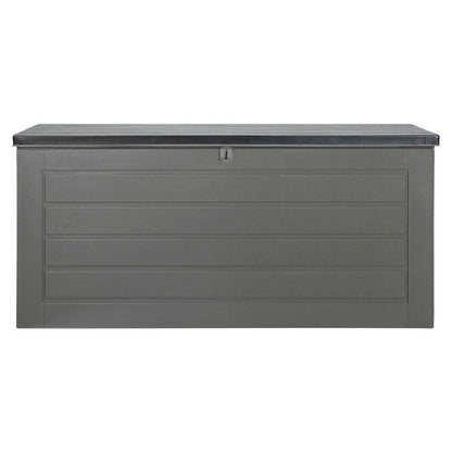Gardeon Outdoor Storage Box 680L Container Lockable Garden Bench Tool Shed Black -Home Living Store - -