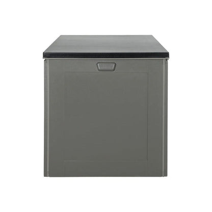 Gardeon Outdoor Storage Box 680L Container Lockable Garden Bench Tool Shed Black -Home Living Store - -