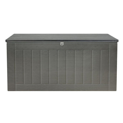 Gardeon Outdoor Storage Box 830L Container Lockable Garden Bench Tool Shed Black -Home Living Store - -