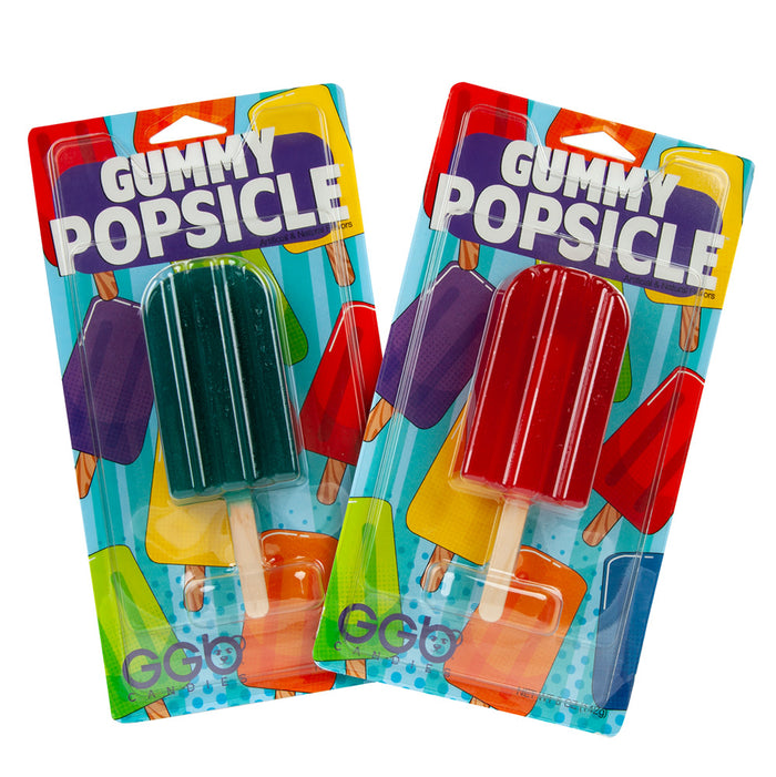 Giant Gummy Bear Assorted Flavors Gummy Popsicle Candy - 12 Count