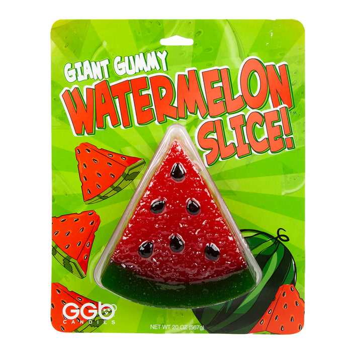 Giant Gummy Bear Watermelon Slice Gummy Candy Blister Pack - 8 Count