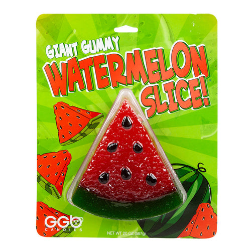 Giant Gummy Bear Watermelon Slice Gummy Candy Blister Pack - 8 Count