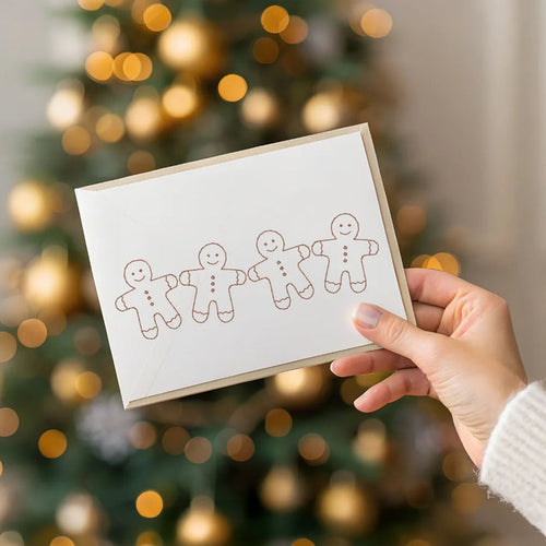 Gingerbread Redwork (Downloadable Machine Embroidery Pattern)