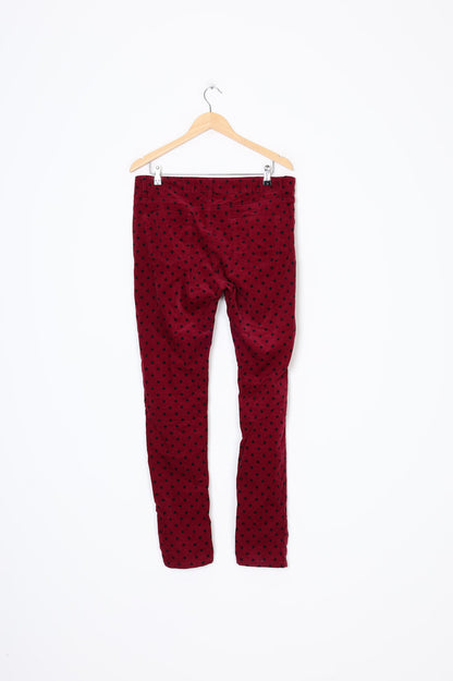 Glassons - Vintage Womens Red Pants Size 14