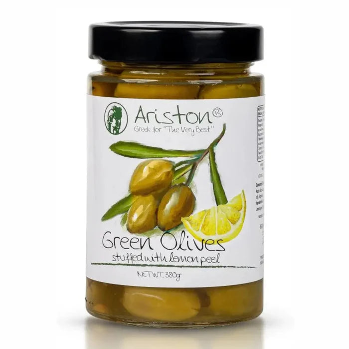 Green Olives Stuffed w/Lemon Peel