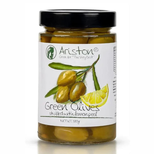 Green Olives Stuffed w/Lemon Peel