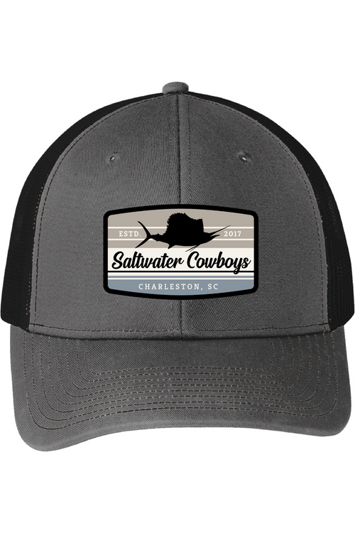 GREY + BLACK HAT
