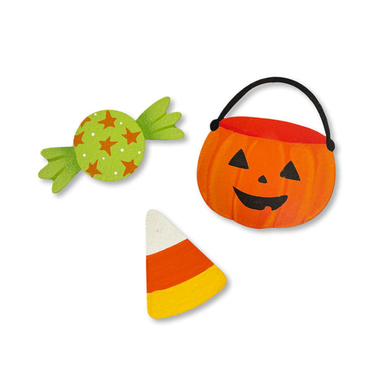 Halloween Candy Bucket Magnets S/3