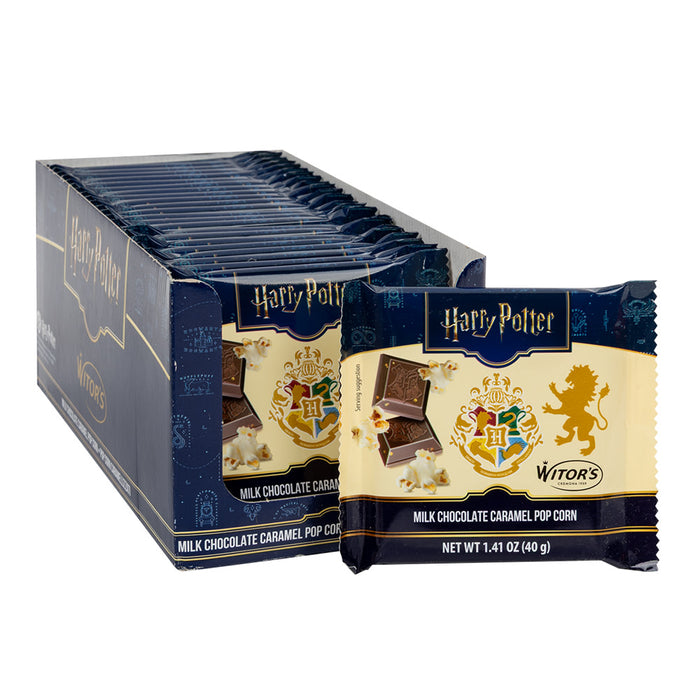 Harry Potter Milk Chocolate Caramel Popcorn Candy Bar - 24 Count