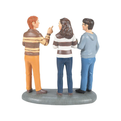 Harry Potter Village | Professor Slughorn & the Trio | Village Figures