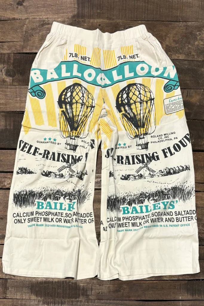 Heirloom Wide Leg Cropped Pants - Balloons