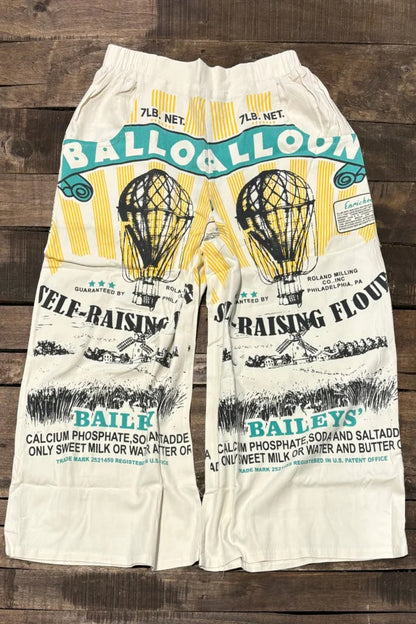 Heirloom Wide Leg Cropped Pants - Balloons