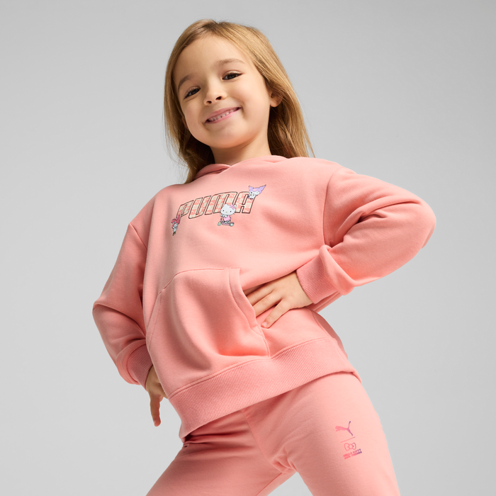 Hello Kitty and Friends x PUMA Kids Relaxed Hoodie (Pink Fruit) Apparel PUMA