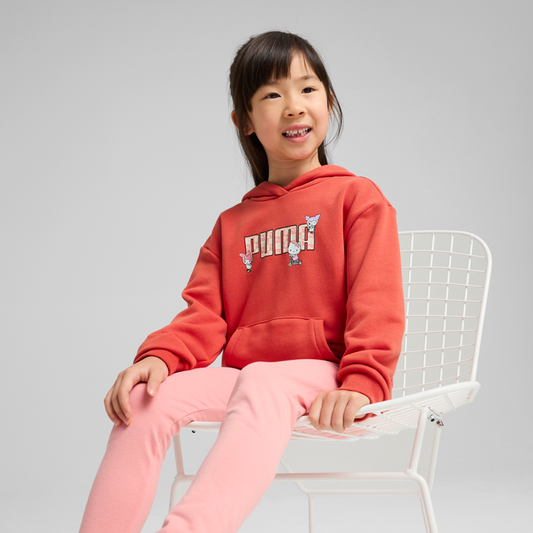 Hello Kitty and Friends x PUMA Kids Relaxed Hoodie (Red Fire) Apparel PUMA