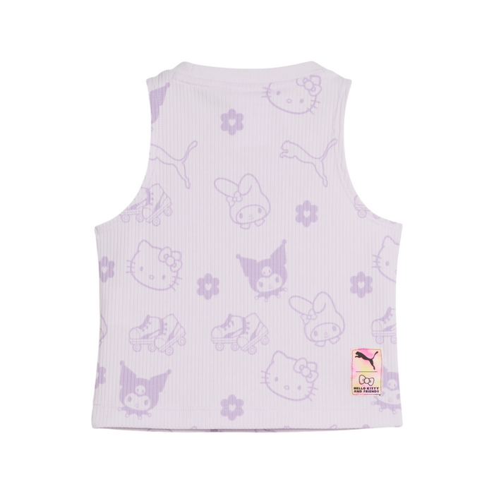 Hello Kitty and Friends x PUMA Kids Ribbed Tank Top (Lilac Frost) Apparel PUMA